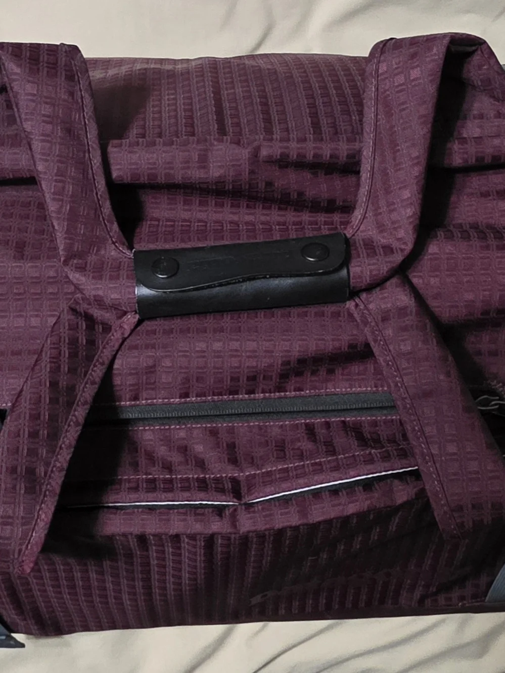 Vintage 2007 Patagonia Black Hole Duffel 90L - Plum Grid (Excellent Condition)
